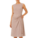 Polo Womens Zinhle Mock Wrap Dress In Mushroom