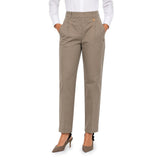 Polo Womens Jade Cigarette Leg Suit Pants In Khaki