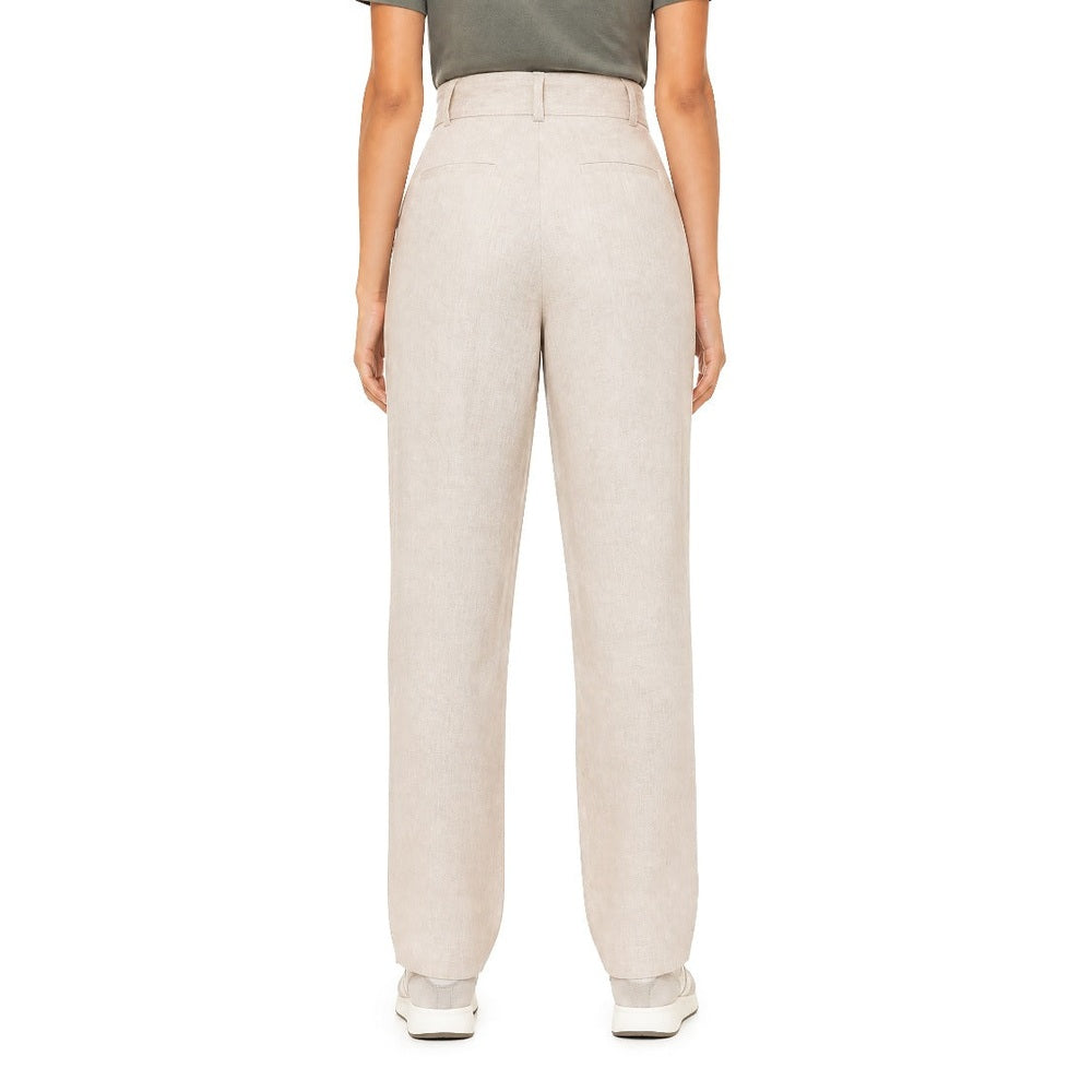 Polo Womens Vivian Linen Suit Pants In Natural