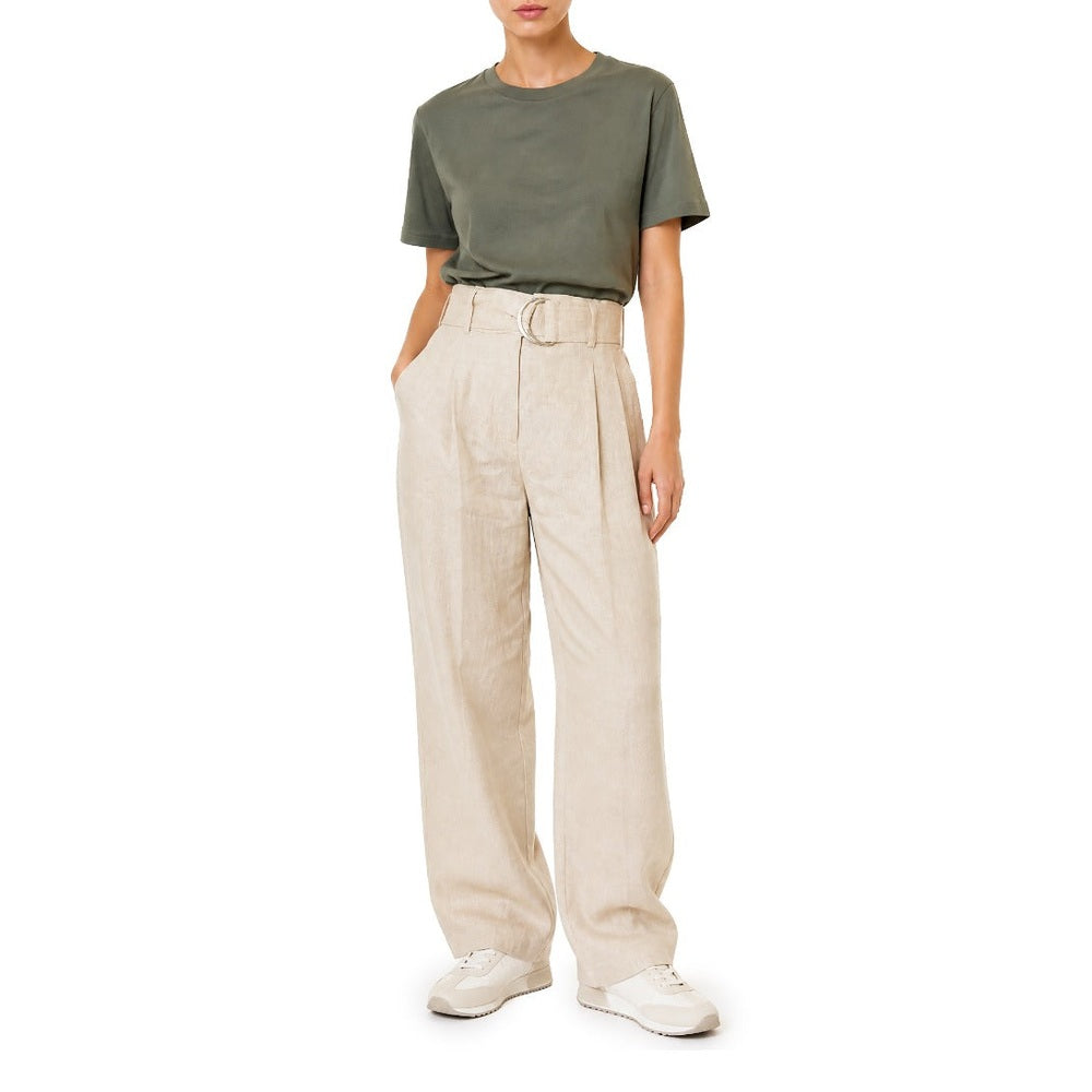 Polo Womens Vivian Linen Suit Pants In Natural