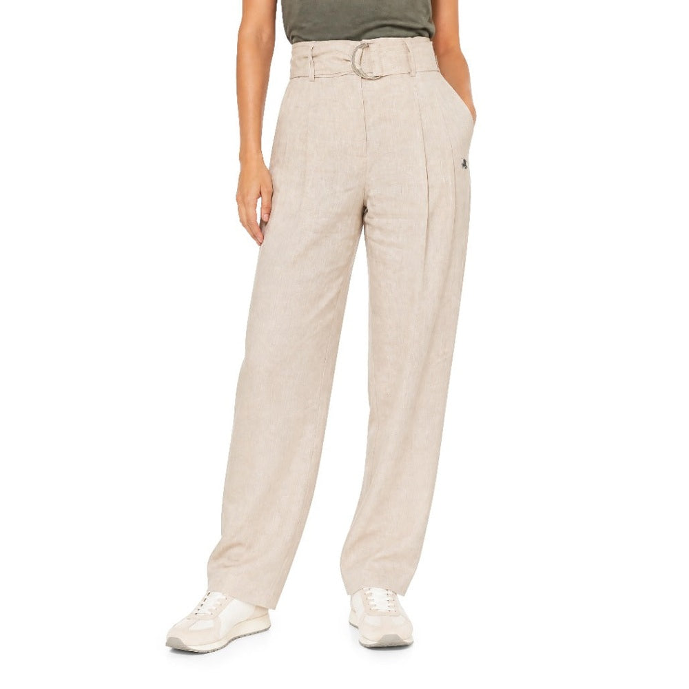 Polo Womens Vivian Linen Suit Pants In Natural