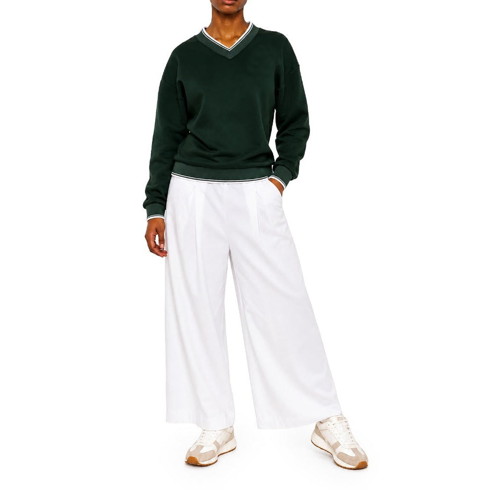 Polo Womens Millie Face Pique Pants In White
