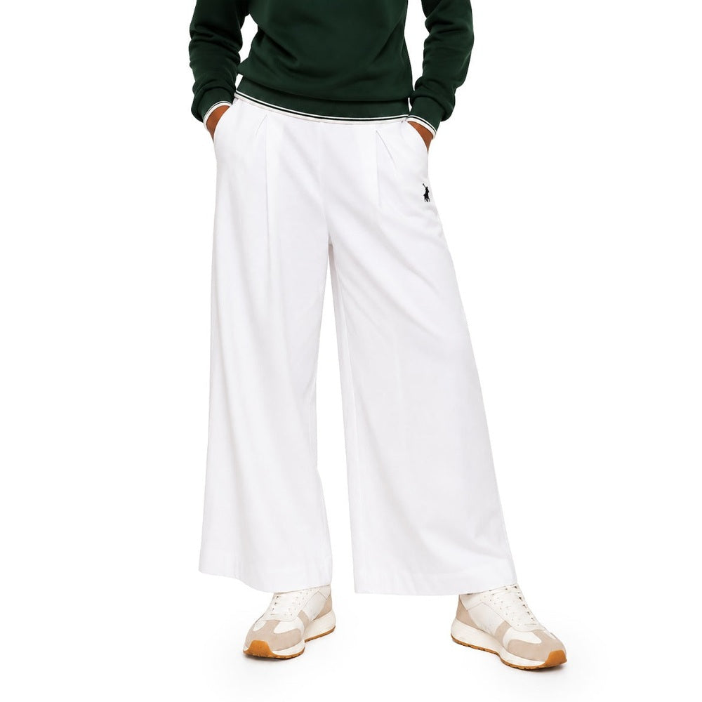Polo Womens Millie Face Pique Pants In White