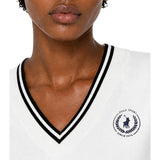 Polo Womens Farah V-Neck Track Top In White
