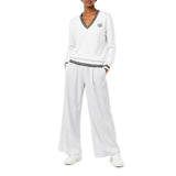 Polo Womens Farah V-Neck Track Top In White