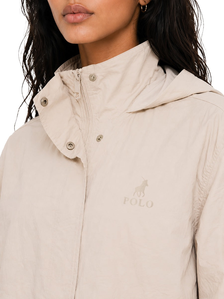 Polo Womens Mila Long Sleeves Sport Jacket In Oatmeal