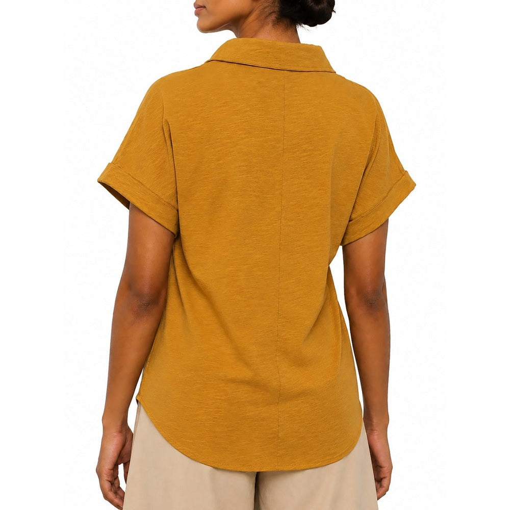 Polo Womens Bella Slub Golfer in Bronze
