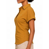 Polo Womens Bella Slub Golfer in Bronze