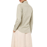 Polo Womens Jamie Long Sleeves Shirt In Cool Sage