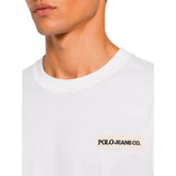 Polo Mens Herringbone T-Shirt In White