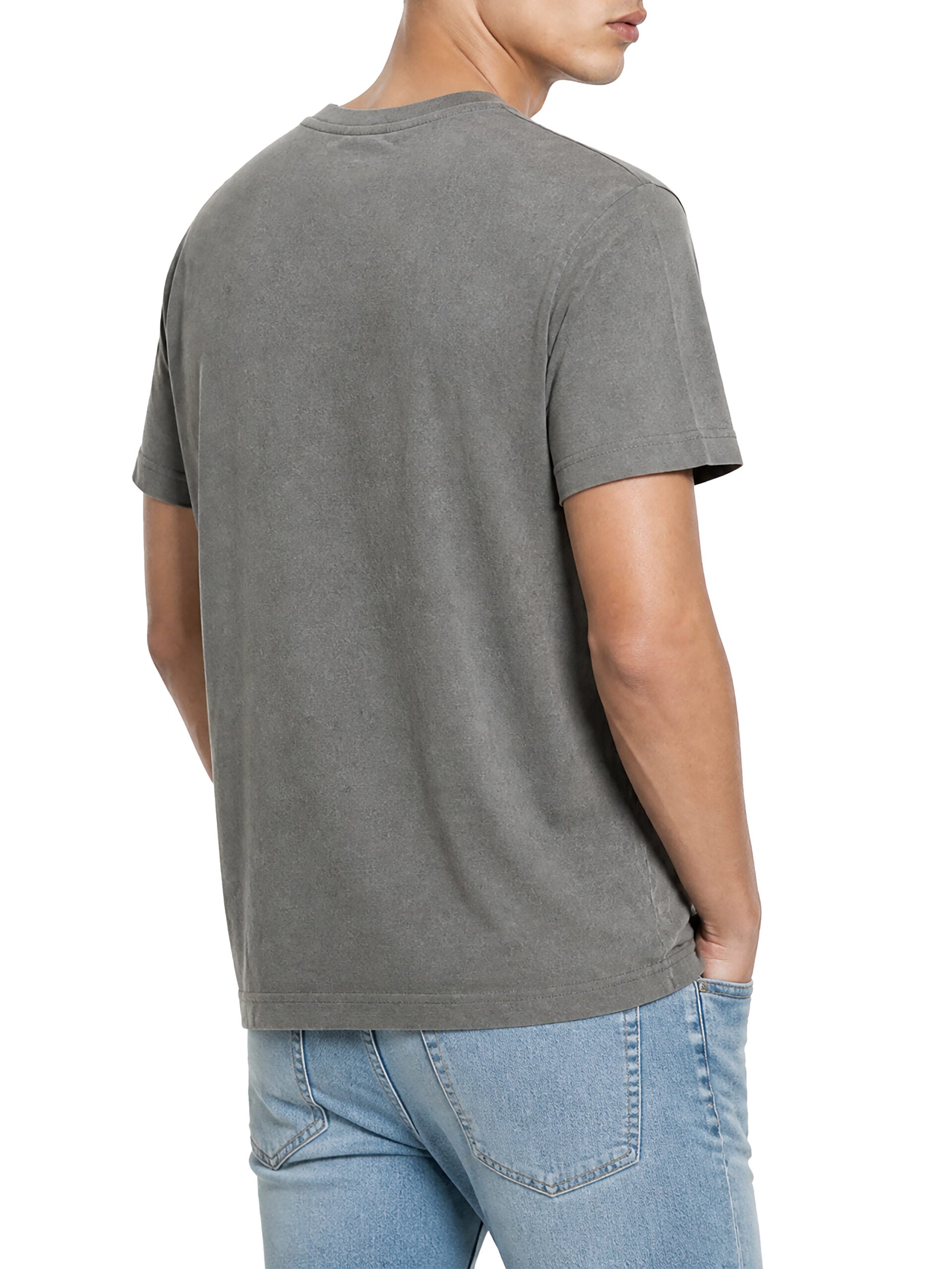 Polo Mens Washed Logo T-Shirt In Grey