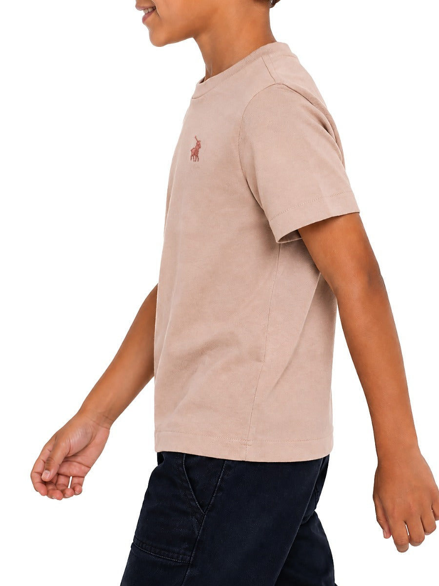 Polo Boys Rick T-Shirt In Mushroom