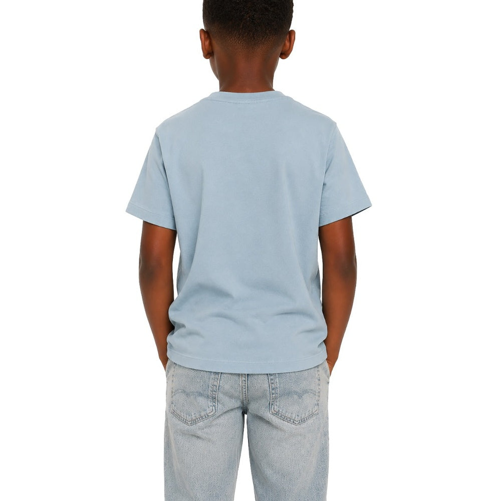 Polo Boys Ivan Printed Short Sleeves T-Shirt In Dusty Blue
