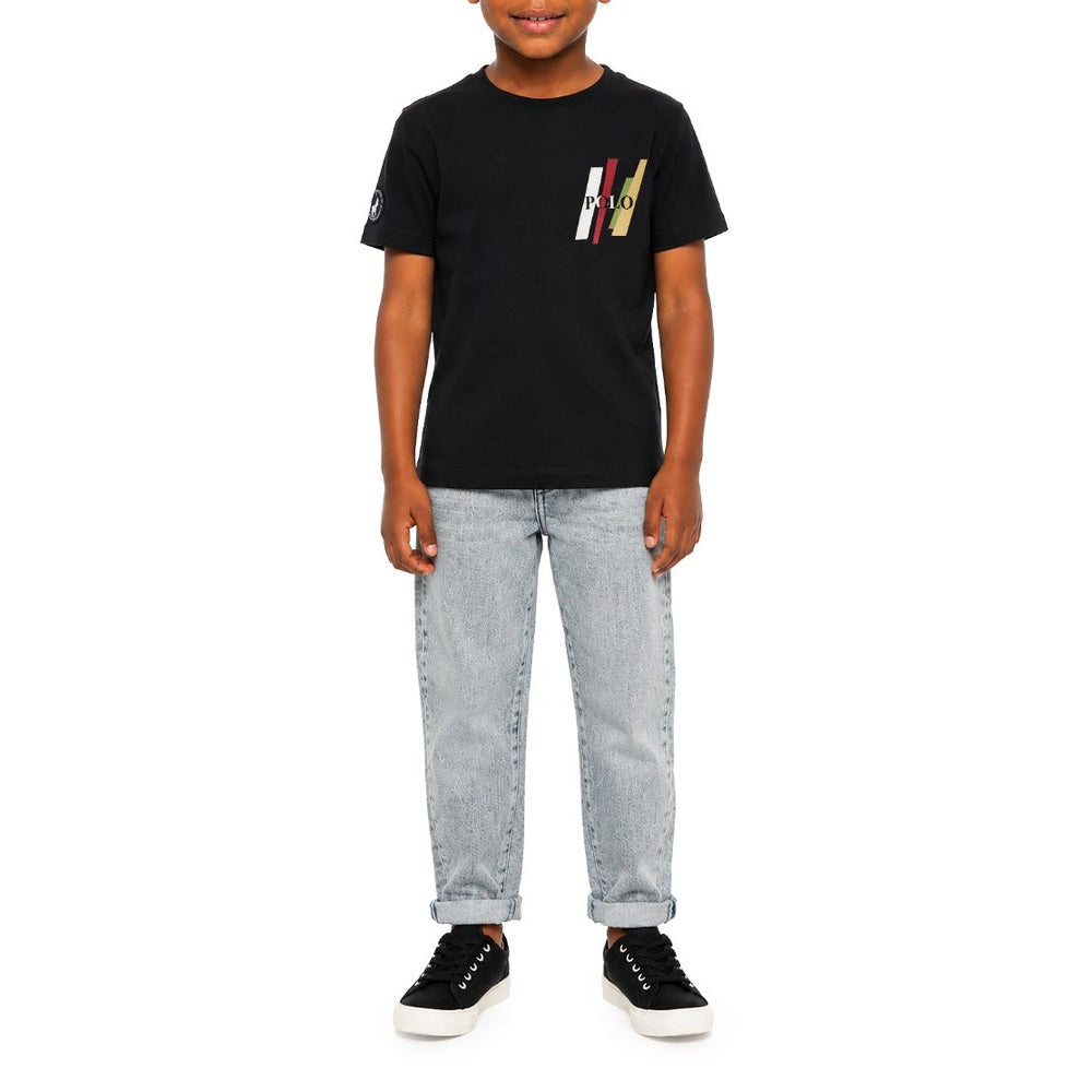 Polo Boys Ivan Printed T-Shirt In Navy