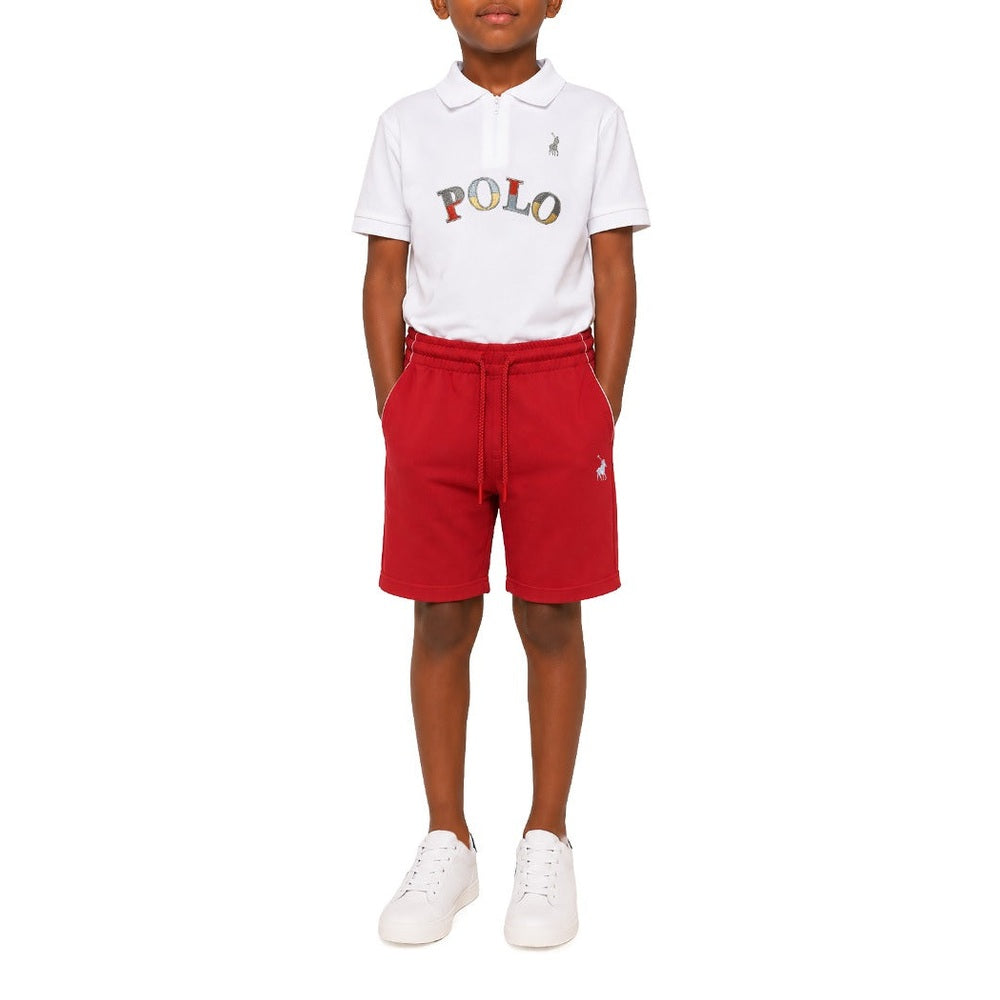 Polo Boys Jayden Short In Dark Red