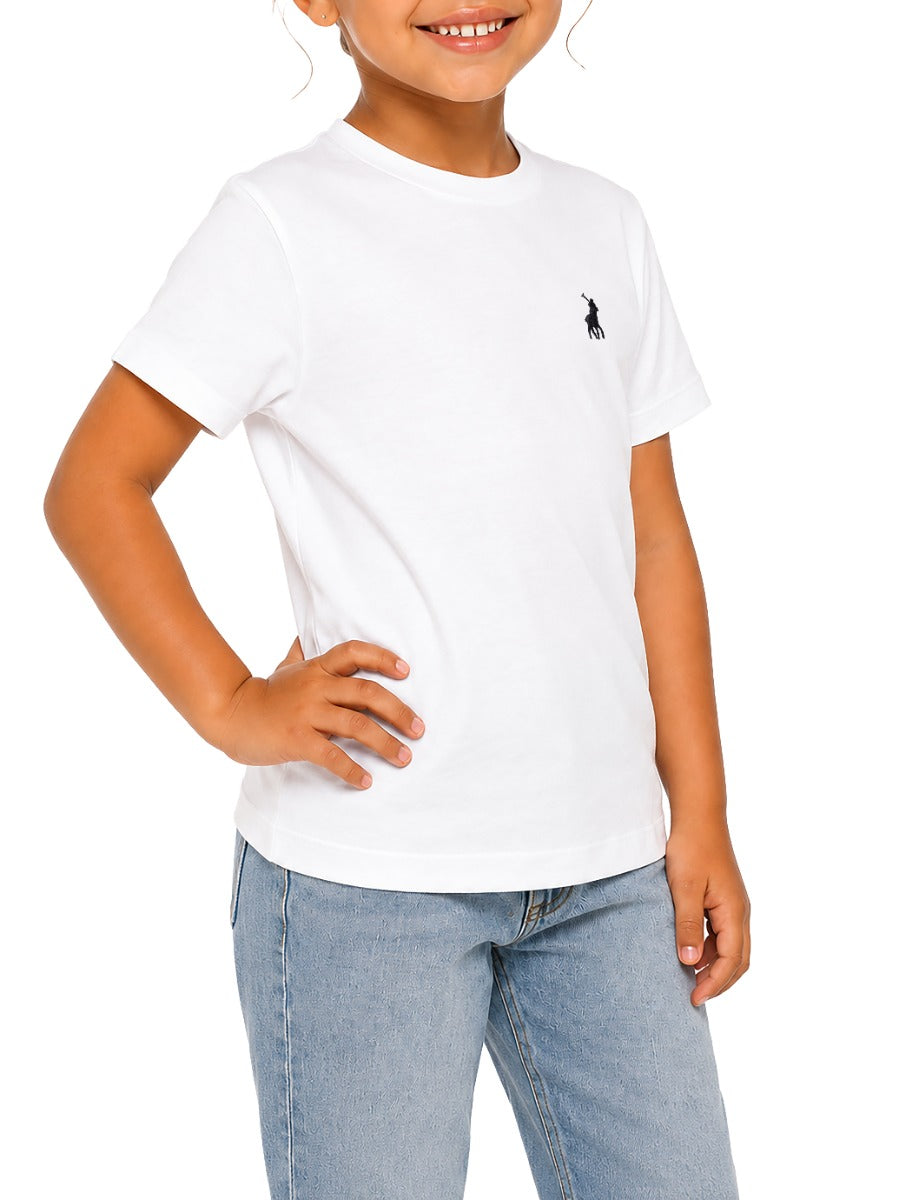 Polo Girls Kelly T-Shirt In White