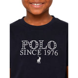Polo Girls Isla Embroided Short Sleeve T-Shirt In Navy