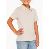 Polo Girls Nina Short Sleeve Golfer In Stone