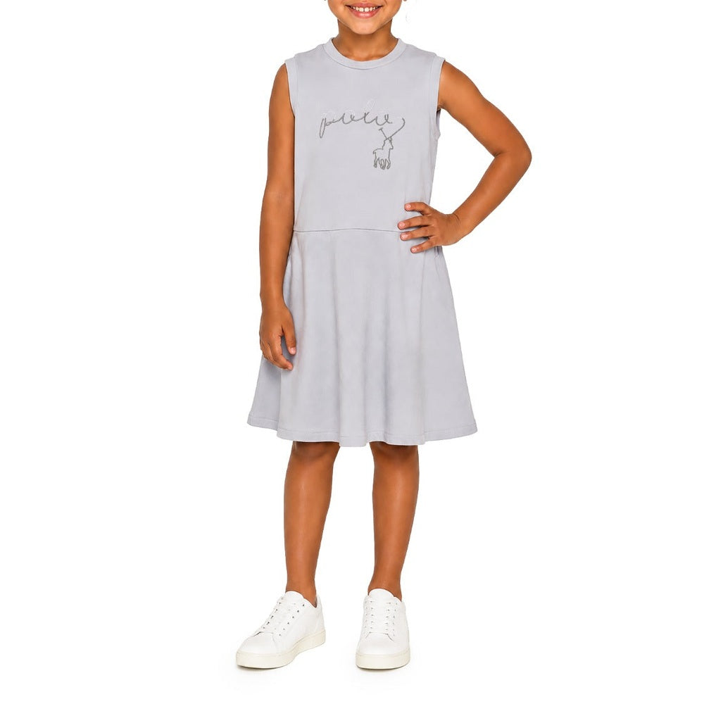 Polo Girls Jordan Rope Sleeveless Dress In Ice Blue