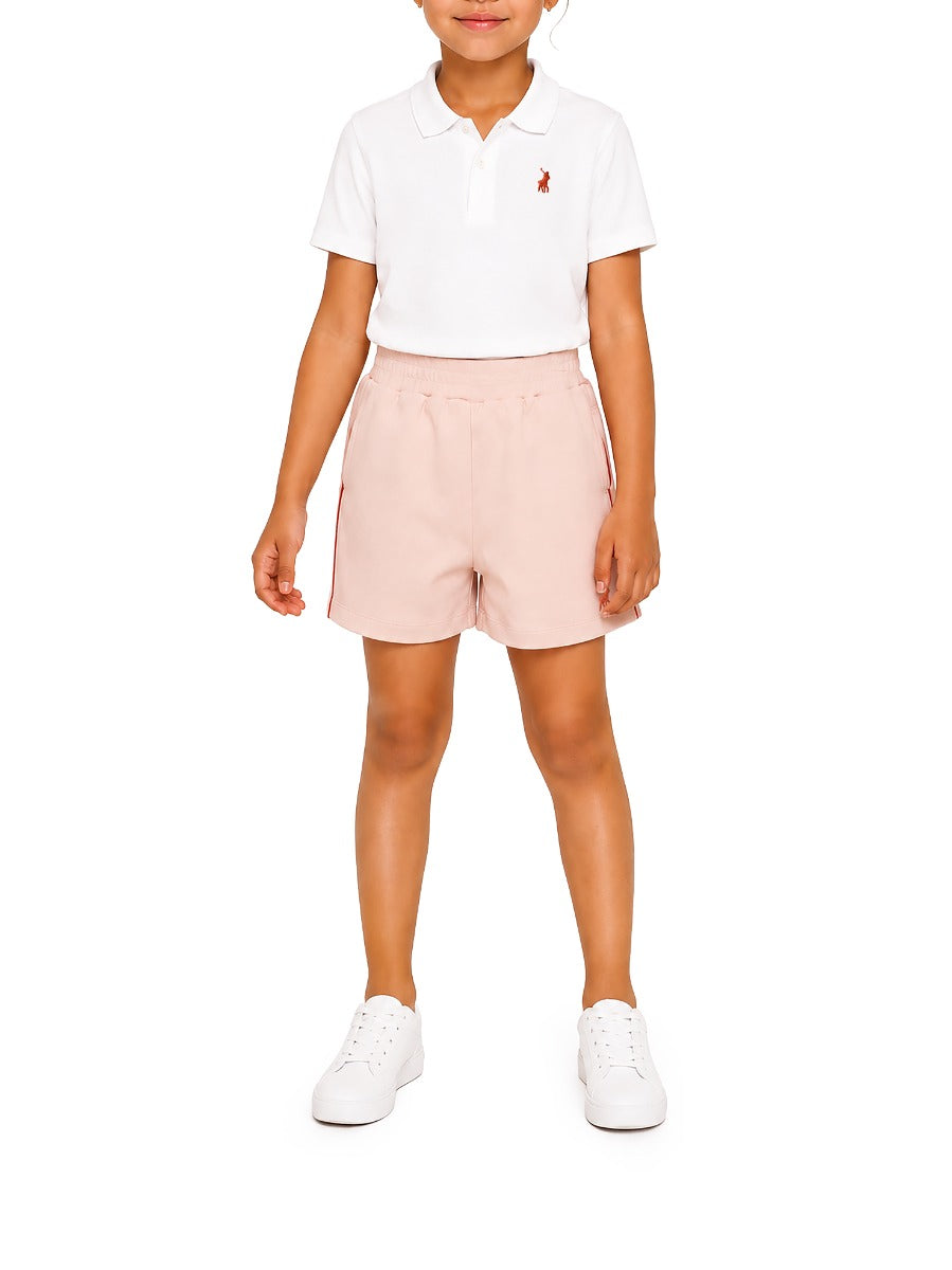 Polo Girls Madison Short In Pink
