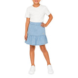 Polo Girls Anna Chambray Skirt In Light Wash