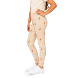 Polo Girls Julia Aop Full Length Leggings In Ligt Stone