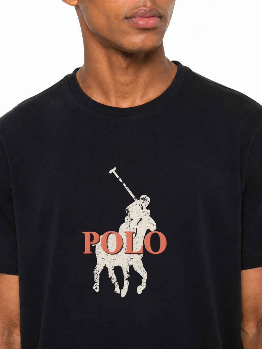 Polo Mens Graphic Logo T-Shirt In Navy