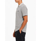 Polo Mens Geometric Pima Printed Golfer In Grey