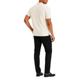 Polo Mens Essential Pique Golfer in Off White