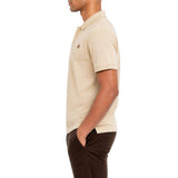 Polo Mens Essential Pique Short Sleeves Golfer In Camel