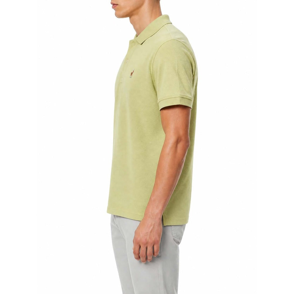 Polo Mens Essential Pique Golfer In Light Green