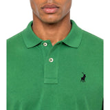 Polo Mens Essential Pique Short Sleeves Golfer In Dark Green