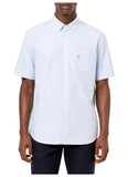 Polo Mens Classic Plain Oxford Short Sleeves Shirt In Light Blue