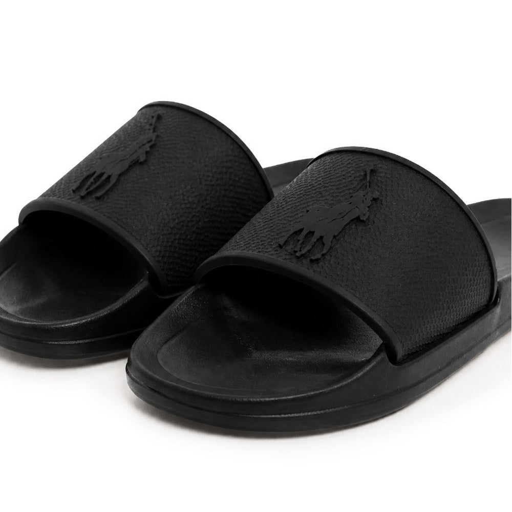 Polo Womens Pony Moulded Pool Slide In Black