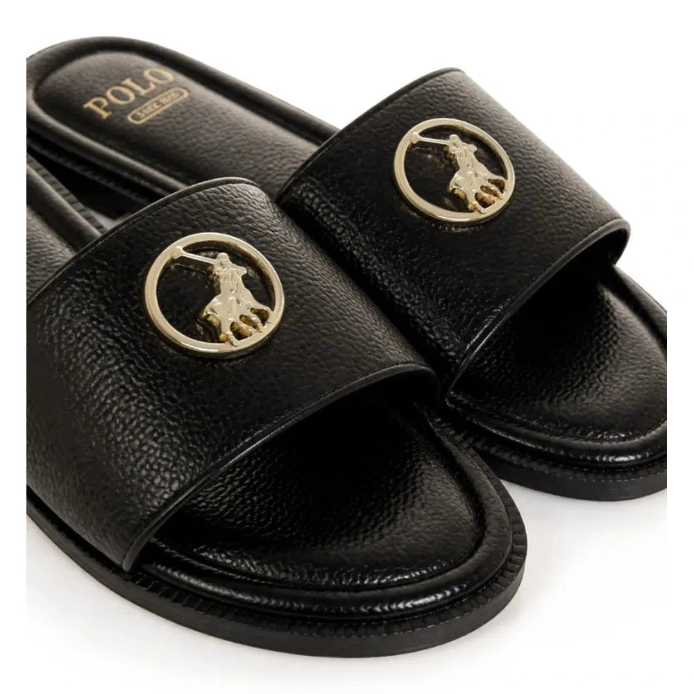 Polo Womens Circle Trim Slide In Black