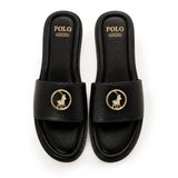 Polo Womens Circle Trim Slide In Black