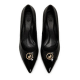 Polo Womens Classic Circle Court Heels In Black