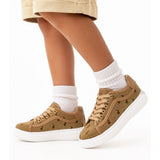 Polo Kids Jacquard Sneakers In Stone