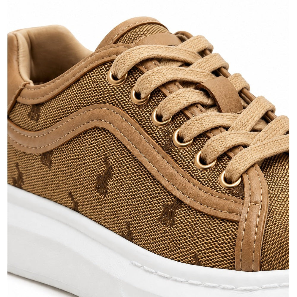Polo Kids Jacquard Sneakers In Stone