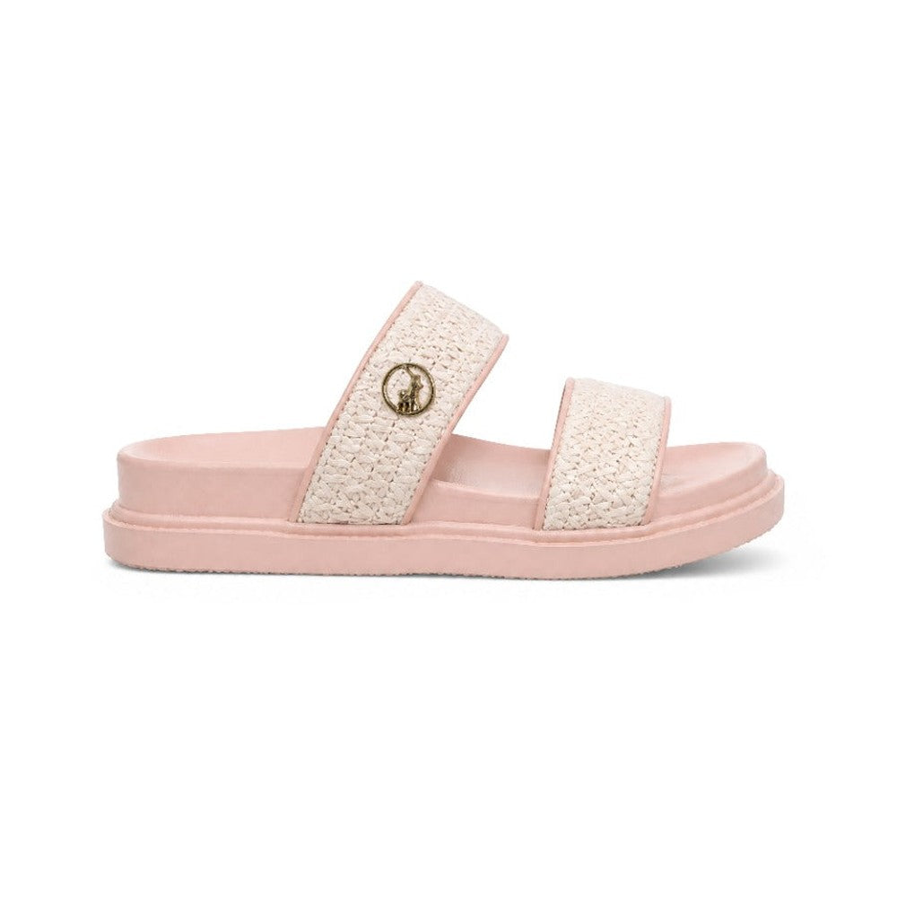 Polo 0079051 Kids Raffia Moulded Trim Sandals Light Pink