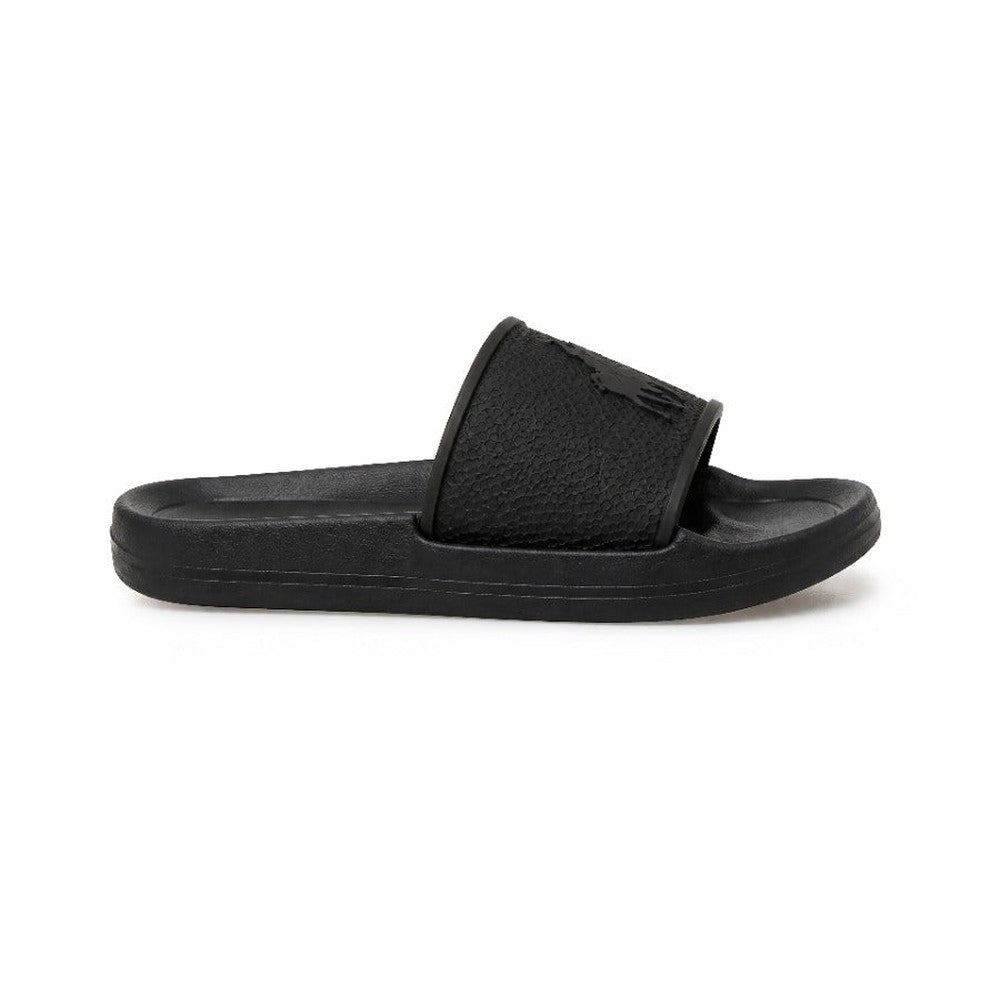 Polo Boys Pony Moulded Pool Sandals In Black