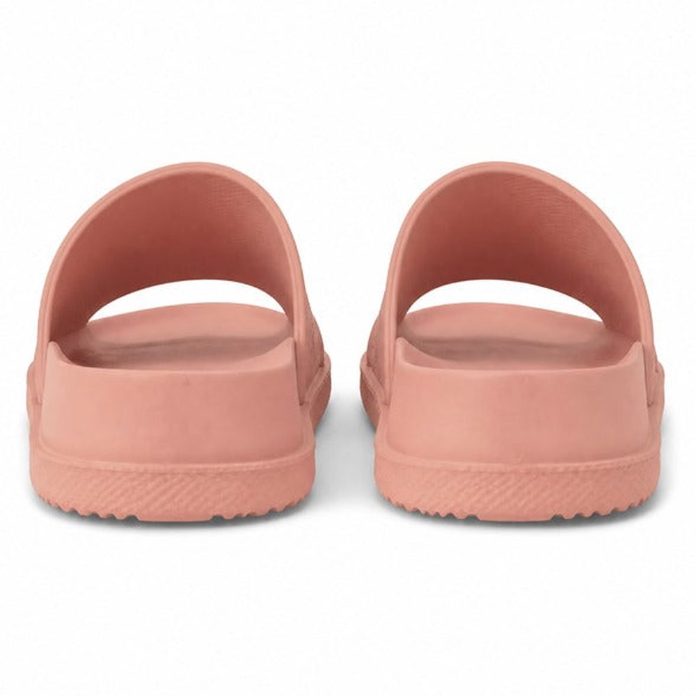 Polo Girls Monogram Moulded Pool Slides In Pink