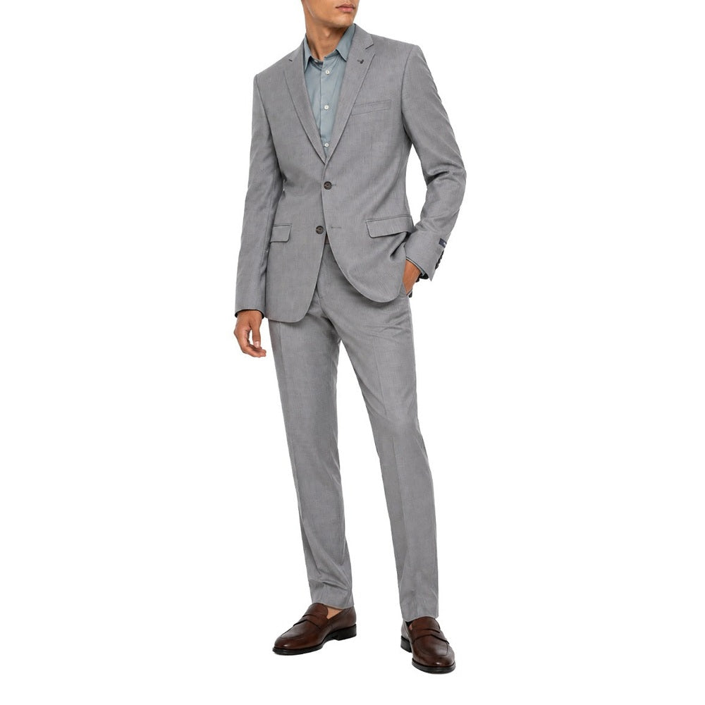 Polo Mens Custom Fit Suit In Grey
