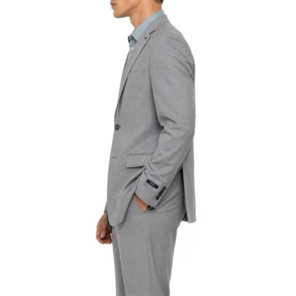 Polo Mens Custom Fit Suit In Grey