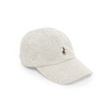 Polo Mens 6 Panel Linen Peak Cap In Stone