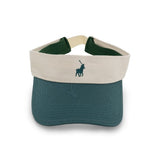 Polo Unisex Cotton Elasticated Visor Cap In Green