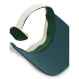 Polo Unisex Cotton Elasticated Visor Cap In Green