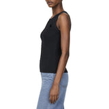 Polo Womens Hazel Slevevless Button Tank Top In Navy