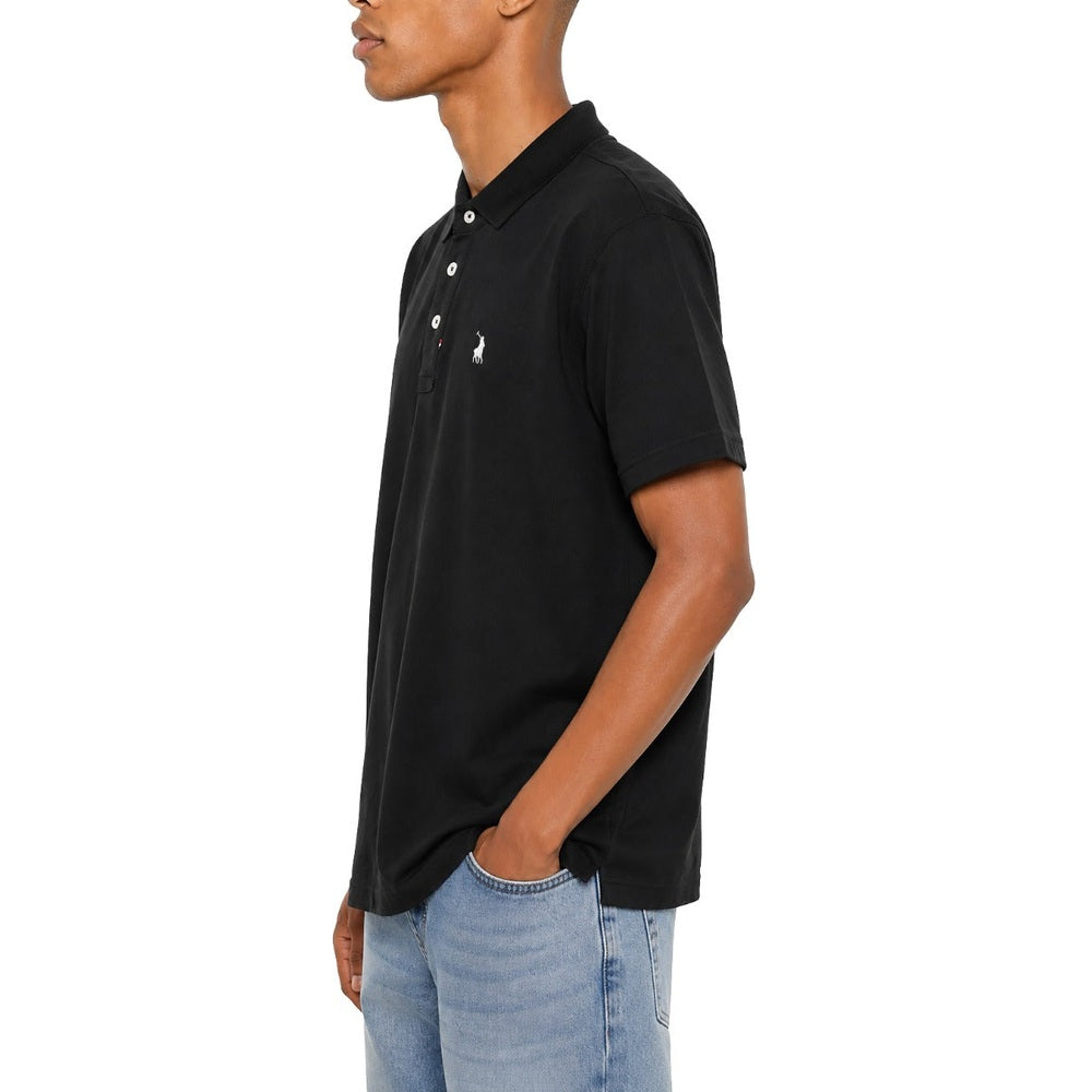 Polo Mens Sport Short Sleeve Golfer In Black