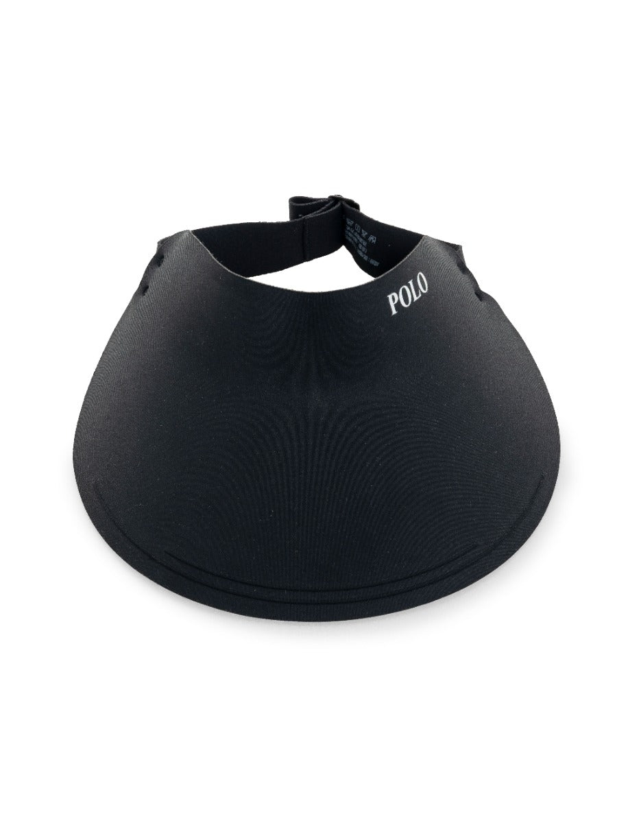 Polo Wide Brim Sun Visor In Black